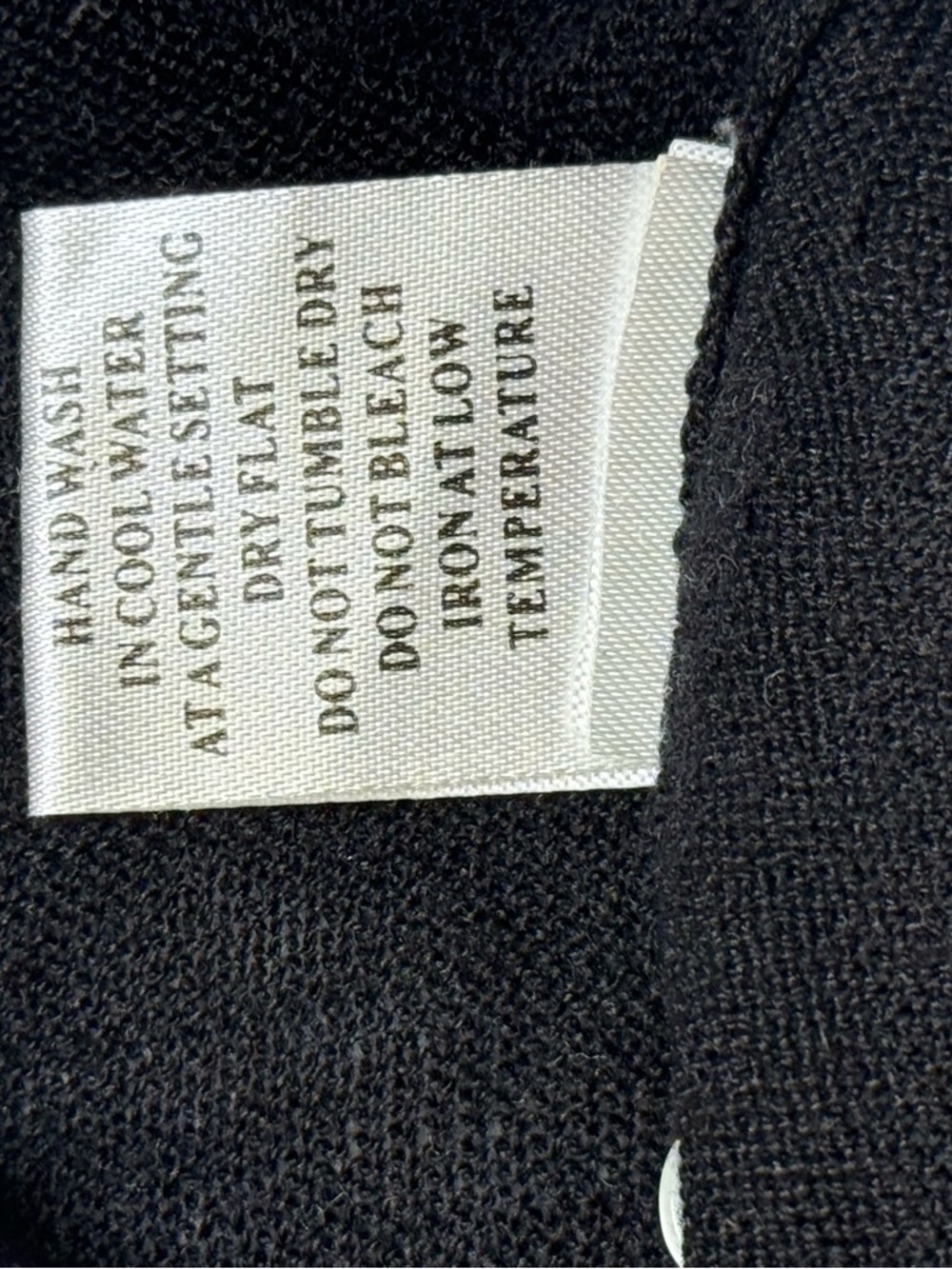 Yuka Paris Racerback Sleeveless Black 100% Silk Button-Front Knit Dress - Picture 6 of 6